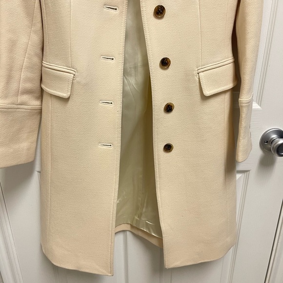 J. Crew Cream Double Cloth Peacoat - Picture 3 of 13